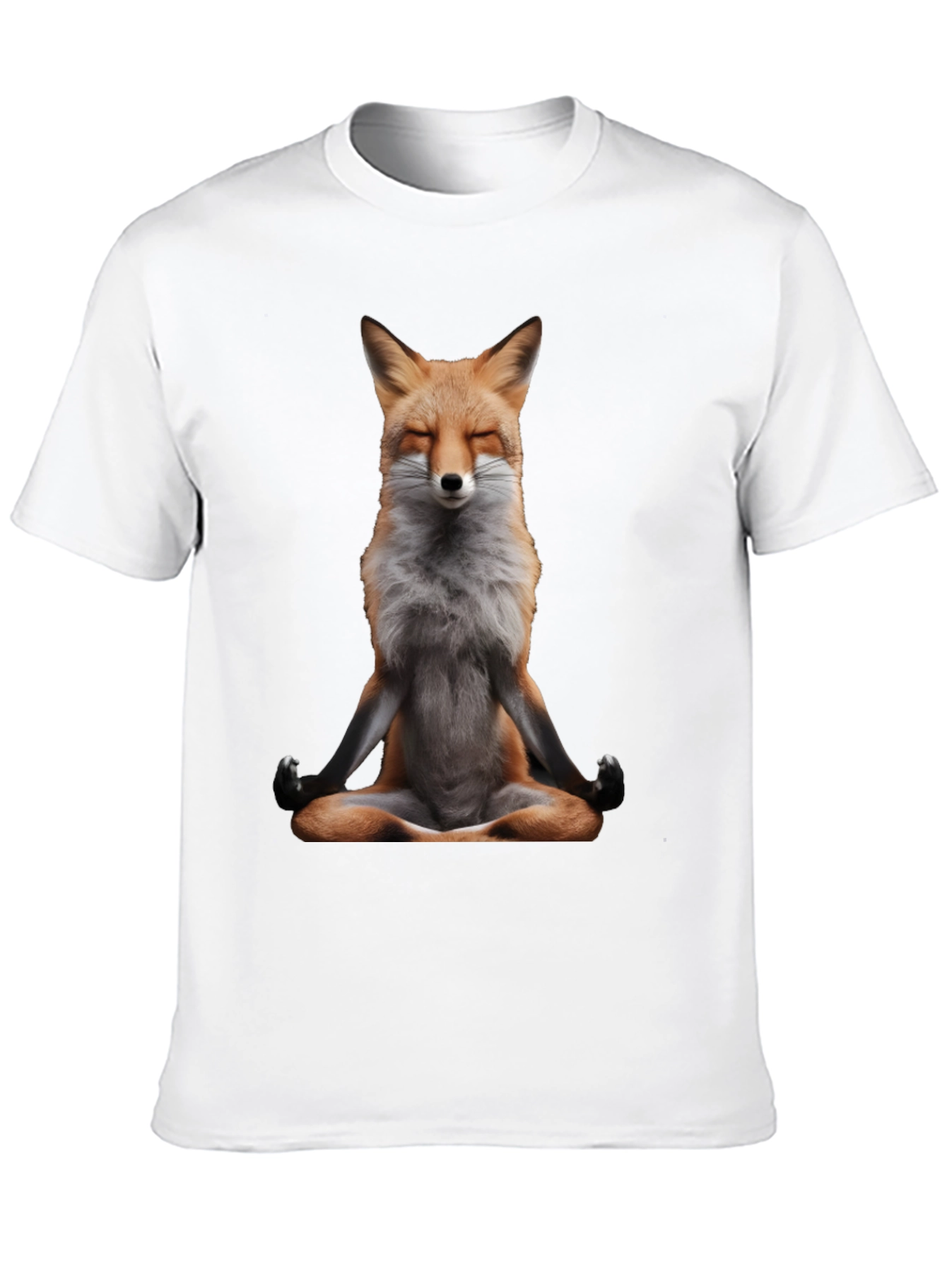 Zen Fox T-Shirt - Meditating Animal Tee