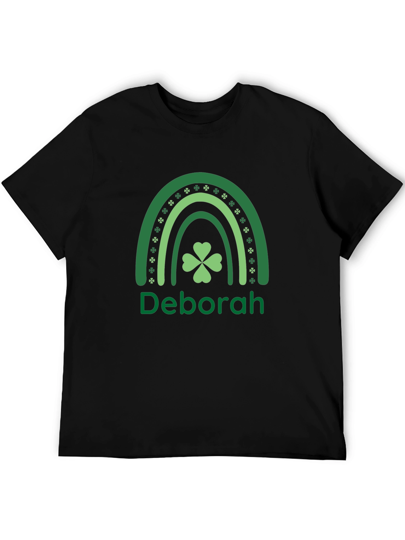 Deborah St. Patricks Day Shamrock Rainbow T-Shirt