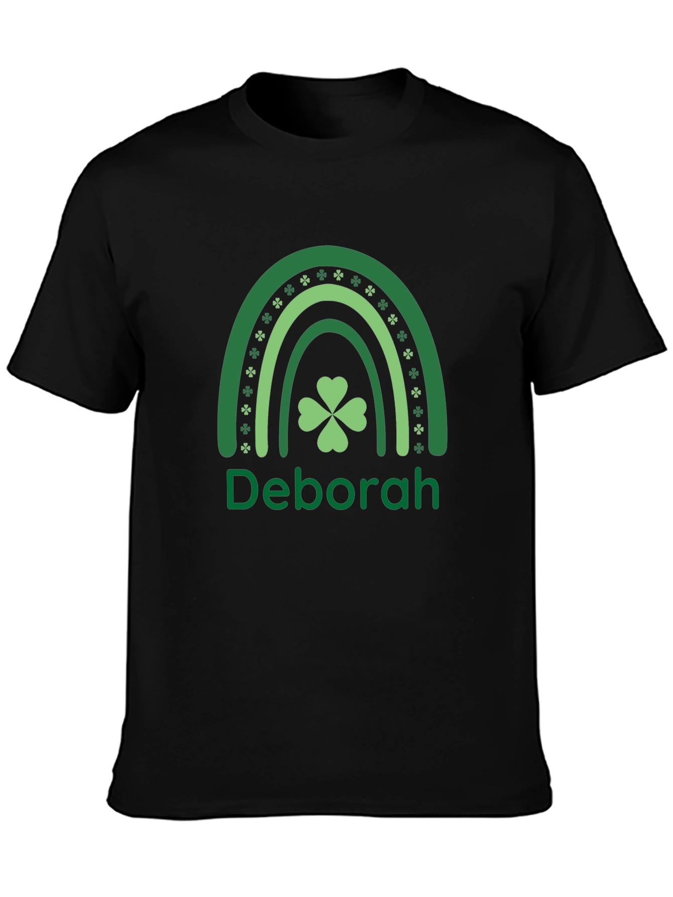 Deborah St. Patricks Day Shamrock Rainbow T-Shirt