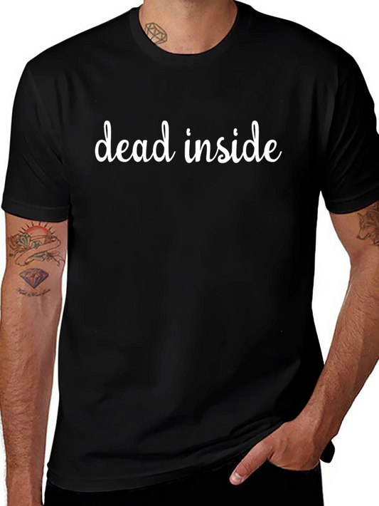 Dead Inside Graphic Tee - Black Cotton T-Shirt