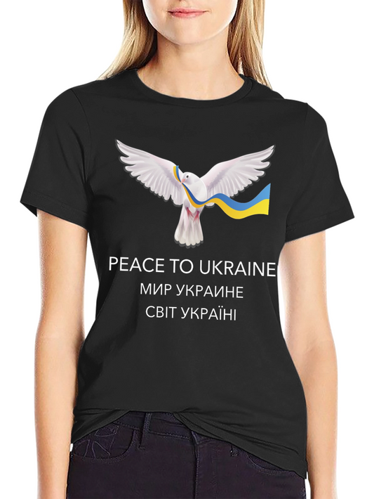 Peace for Ukraine T-Shirt Dove of Peace