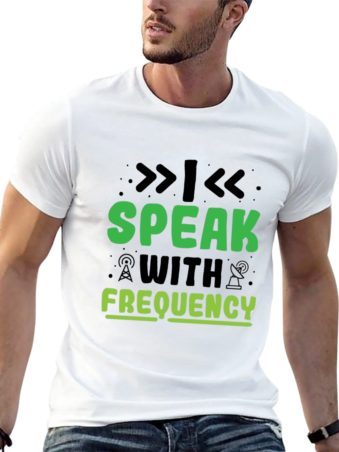 Speak With Frequency Graphic Tee