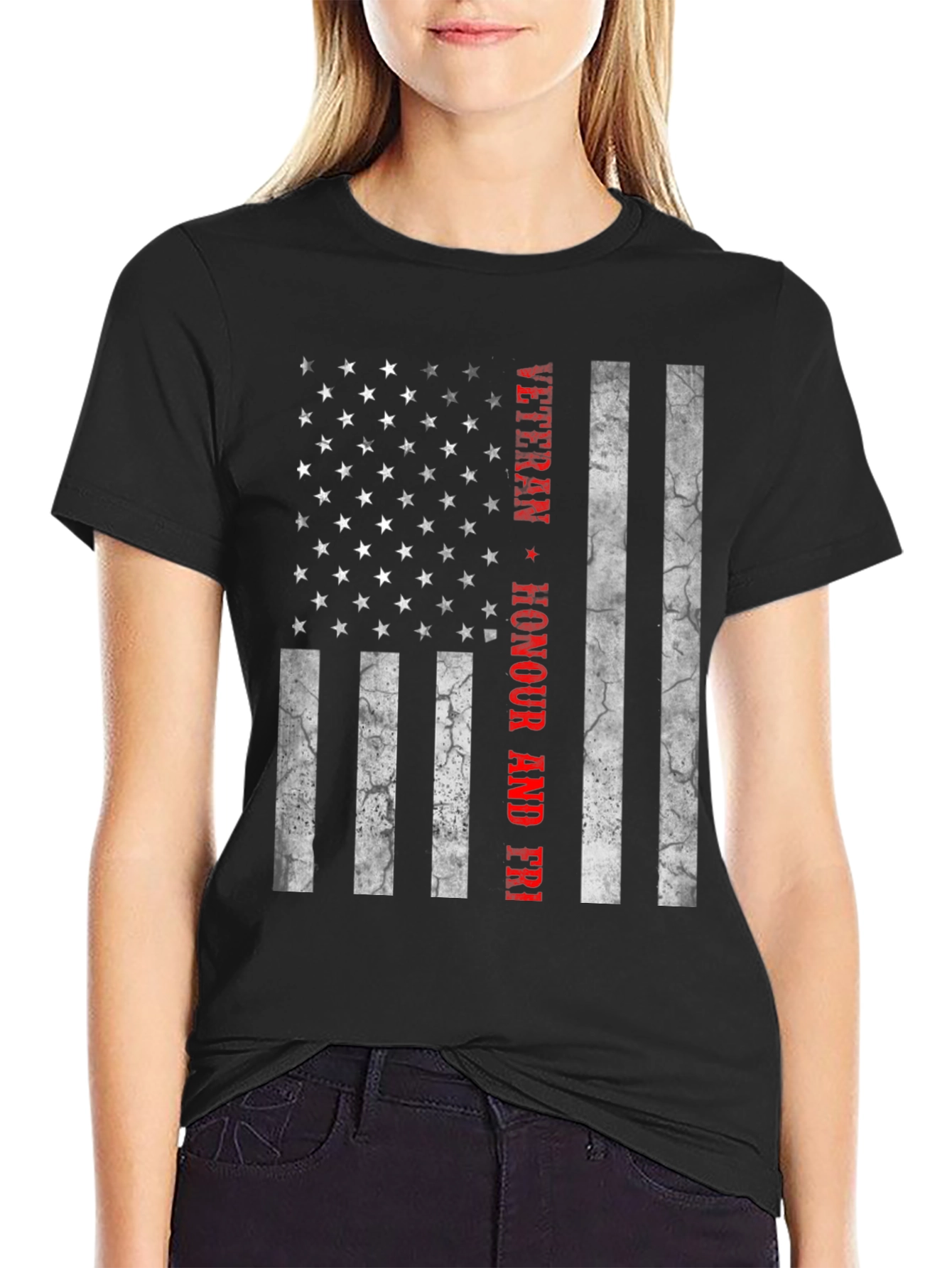 Veteran Honour Flag Graphic Tee