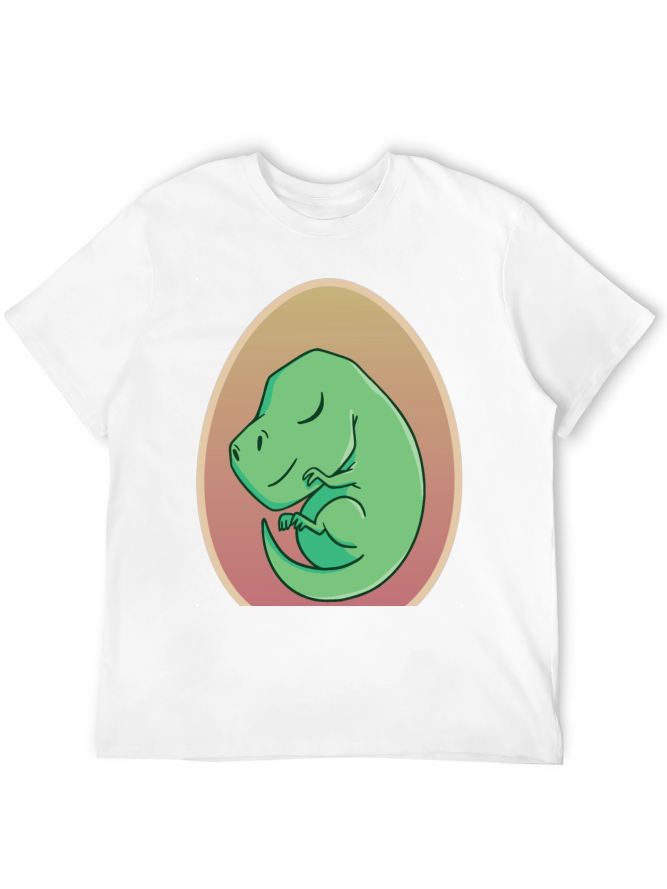 Dino in Egg T-Shirt - Cute Cartoon Design