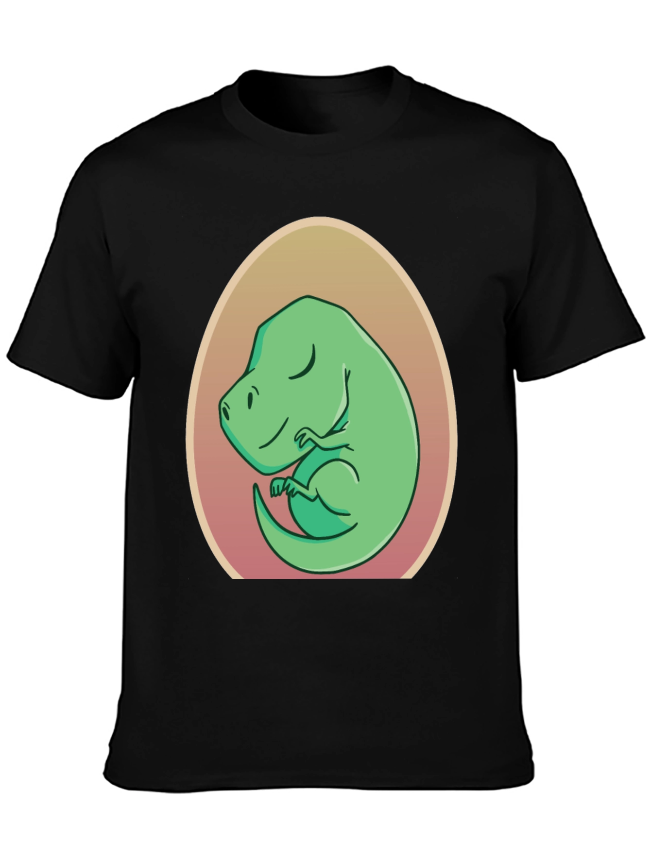 Dino in Egg T-Shirt - Cute Cartoon Design