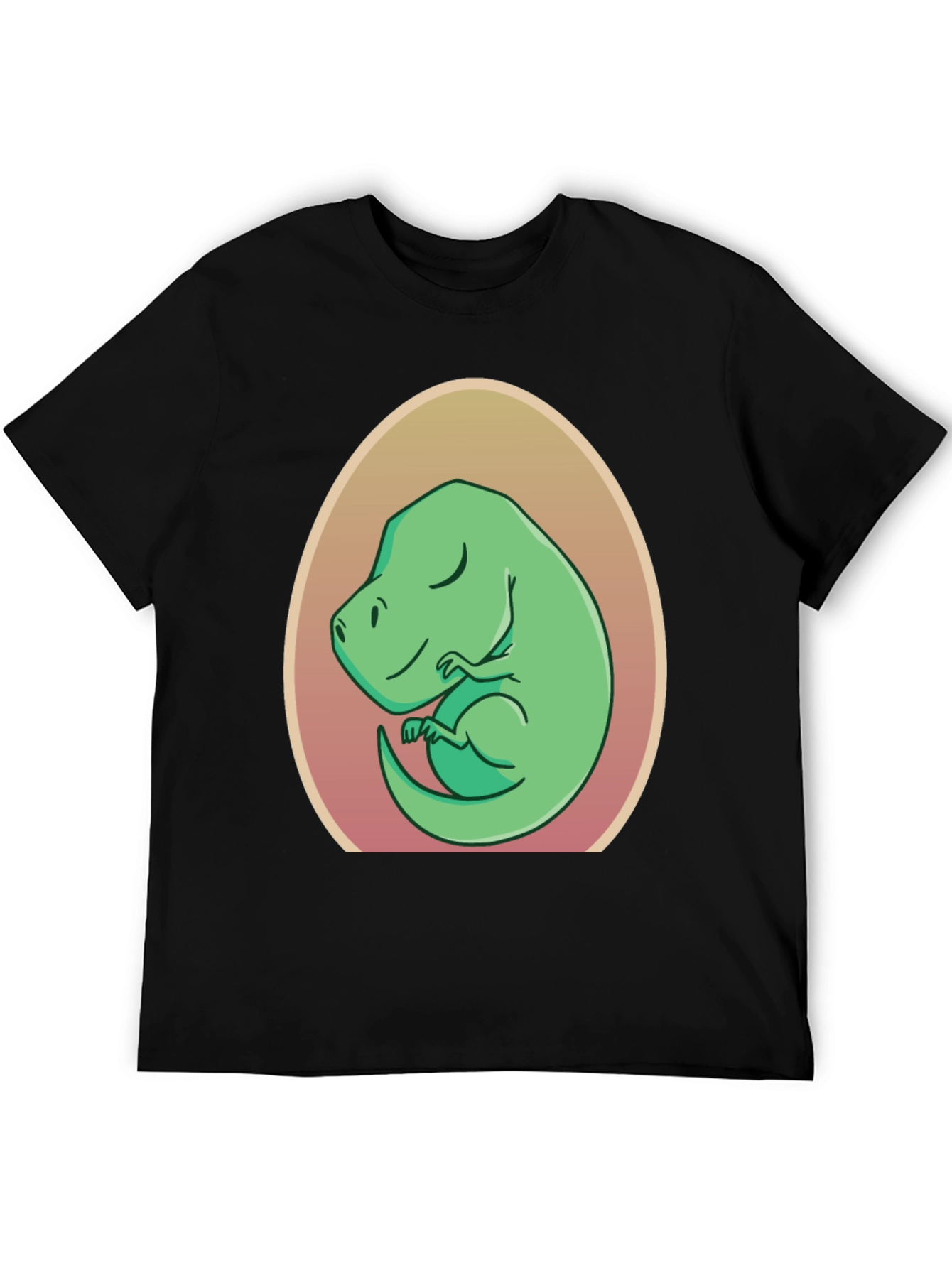 Dino in Egg T-Shirt - Cute Cartoon Design
