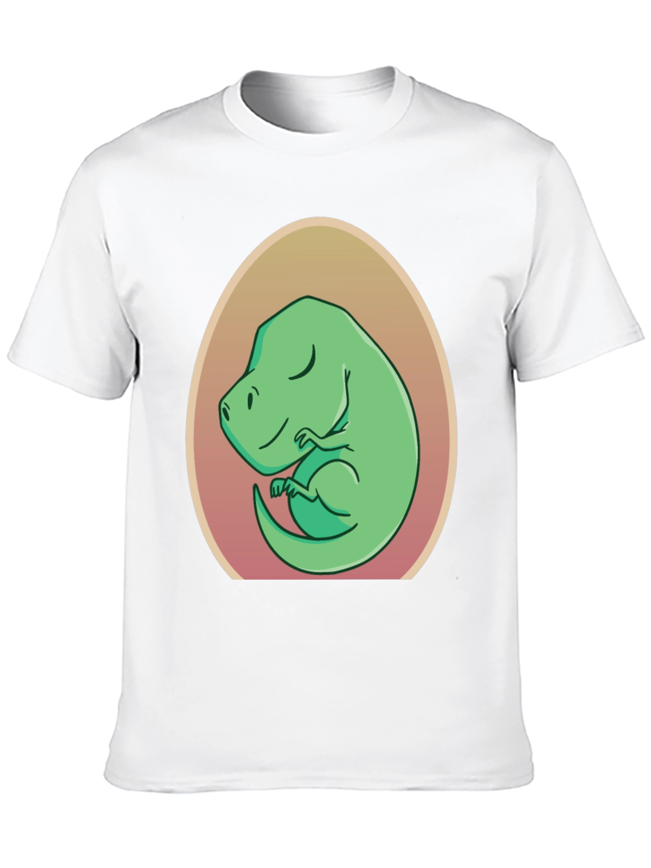 Dino in Egg T-Shirt - Cute Cartoon Design