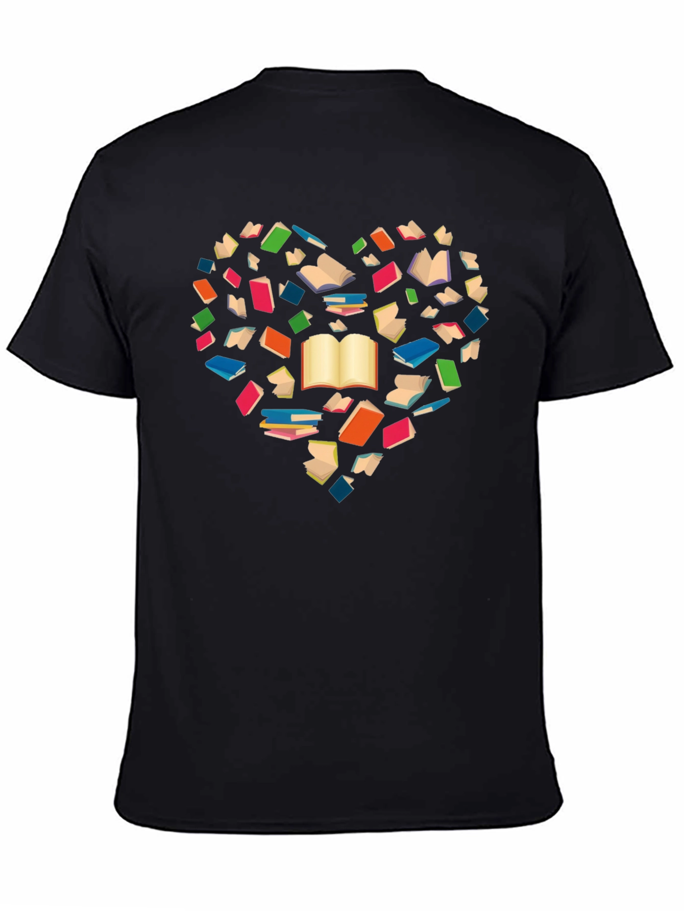 Book Lover Heart T-Shirt