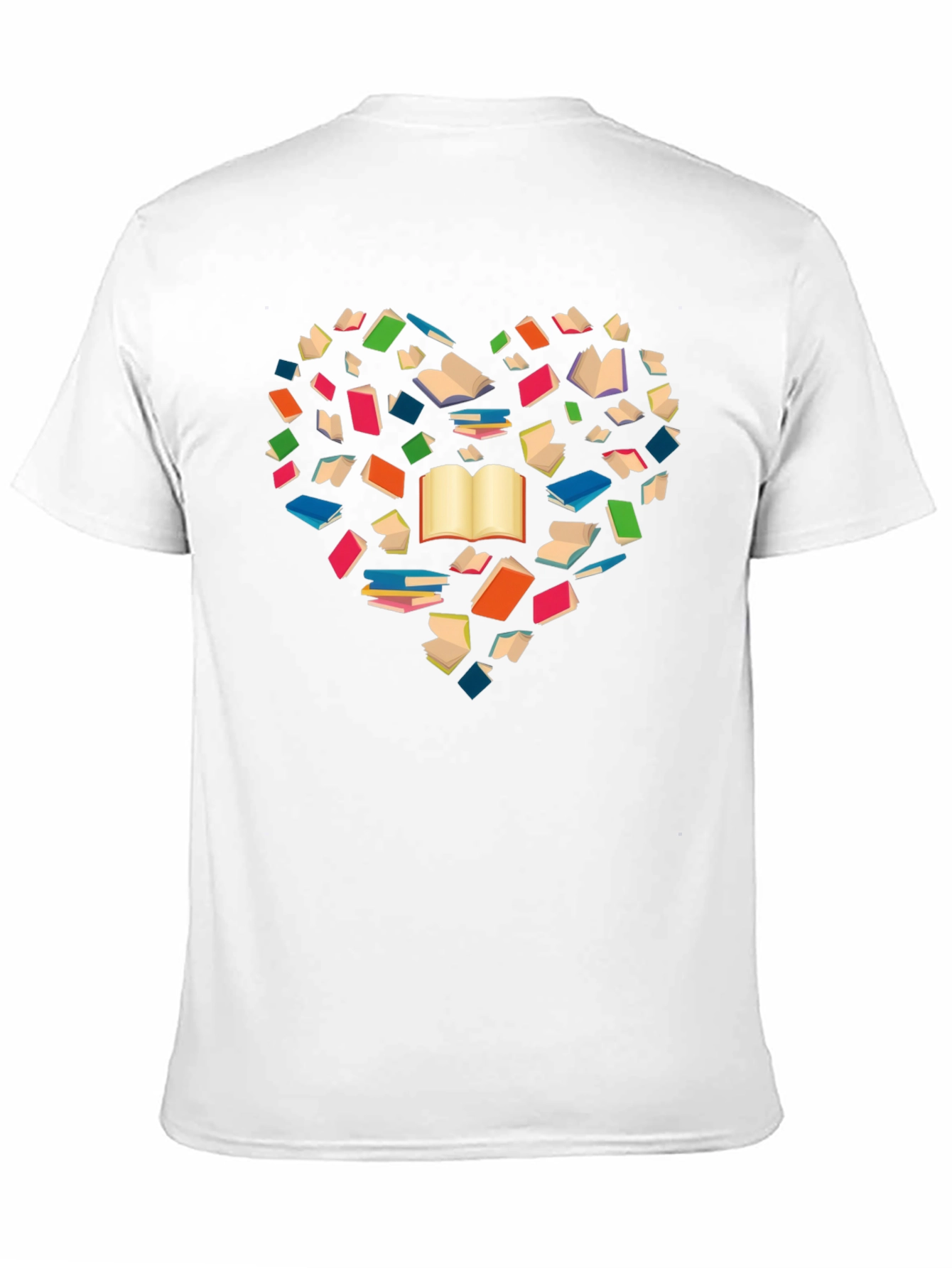 Book Lover Heart T-Shirt