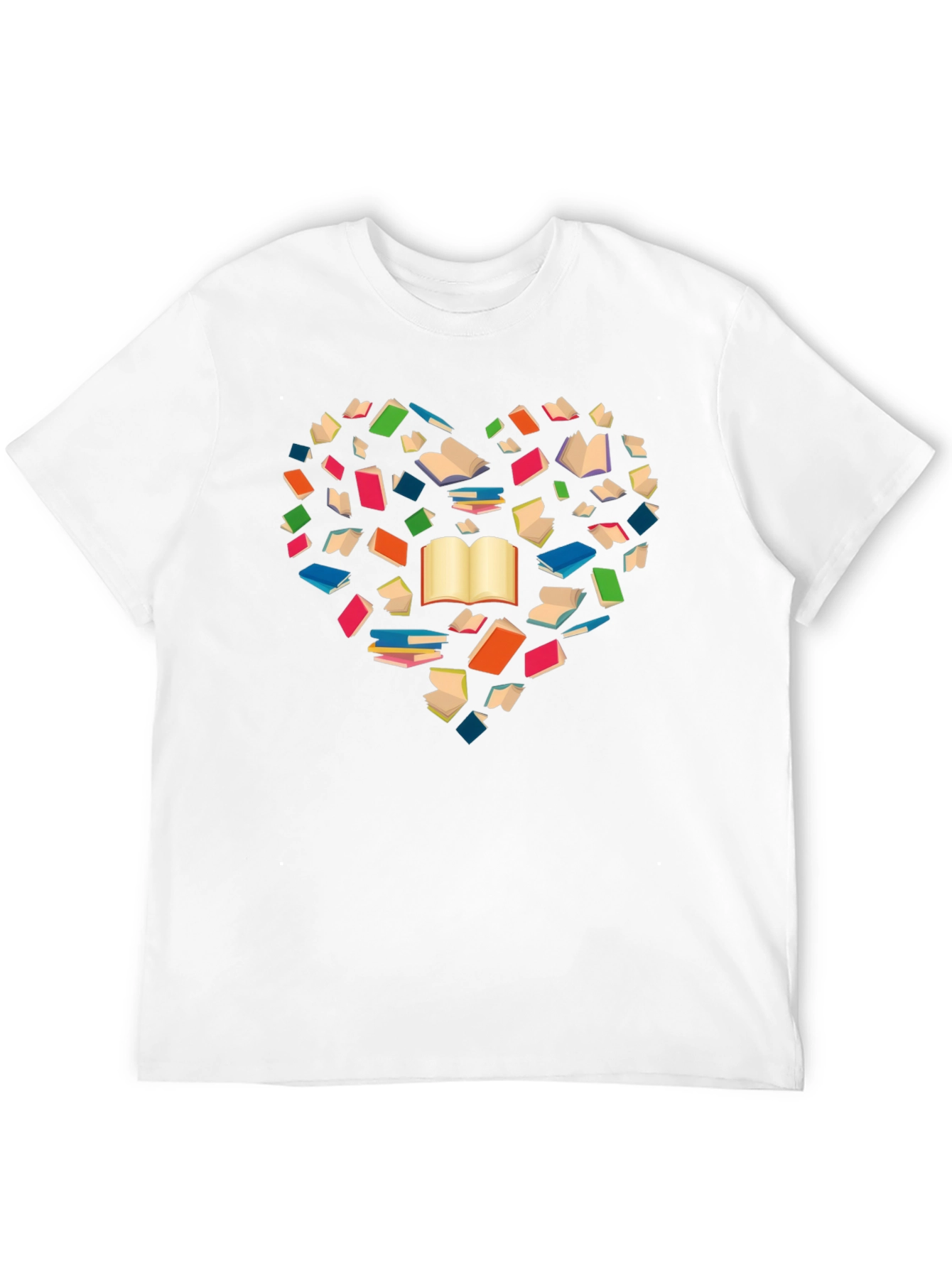 Book Lover Heart T-Shirt
