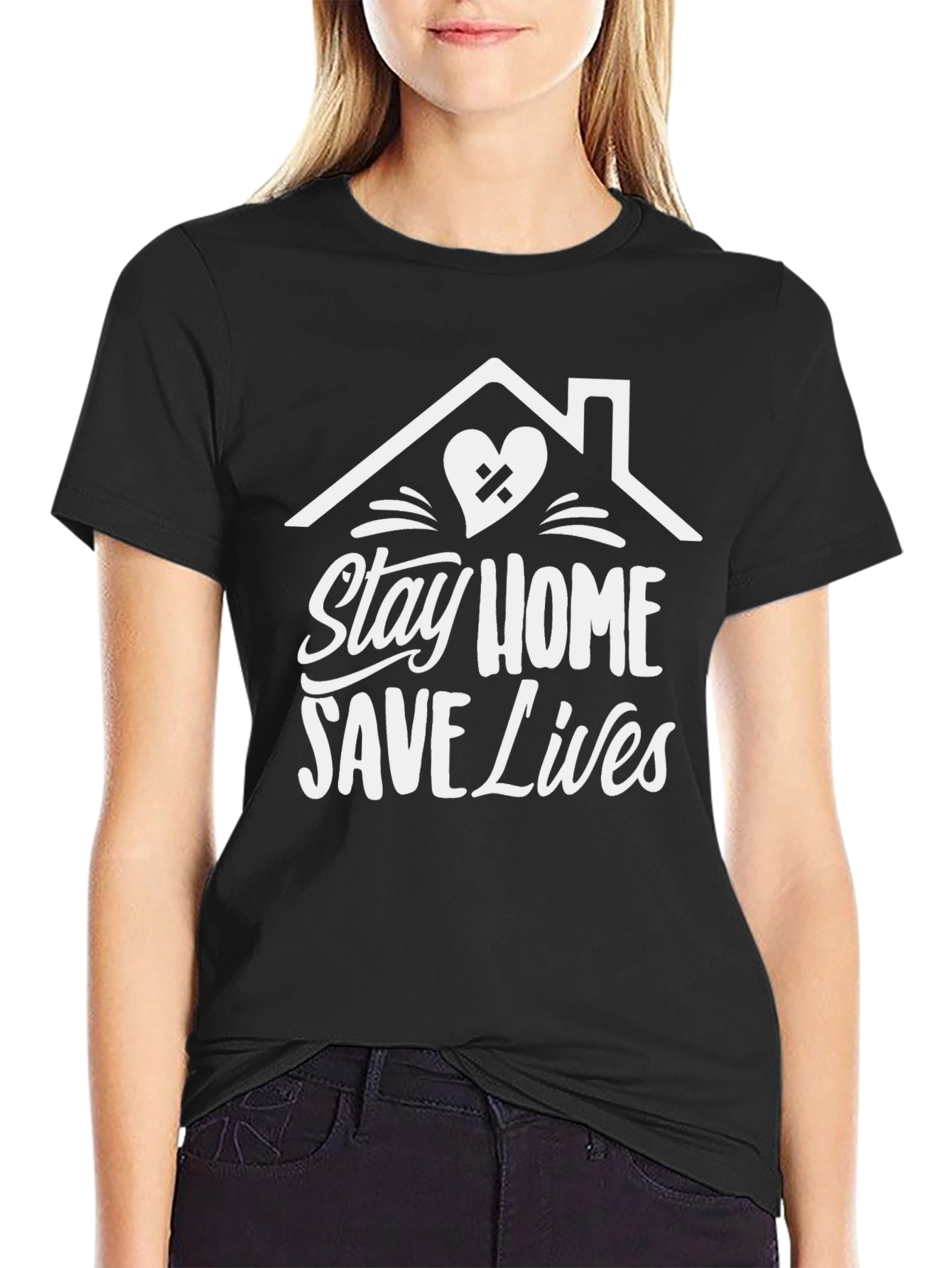 Stay Home Save Lives Graphic Tee