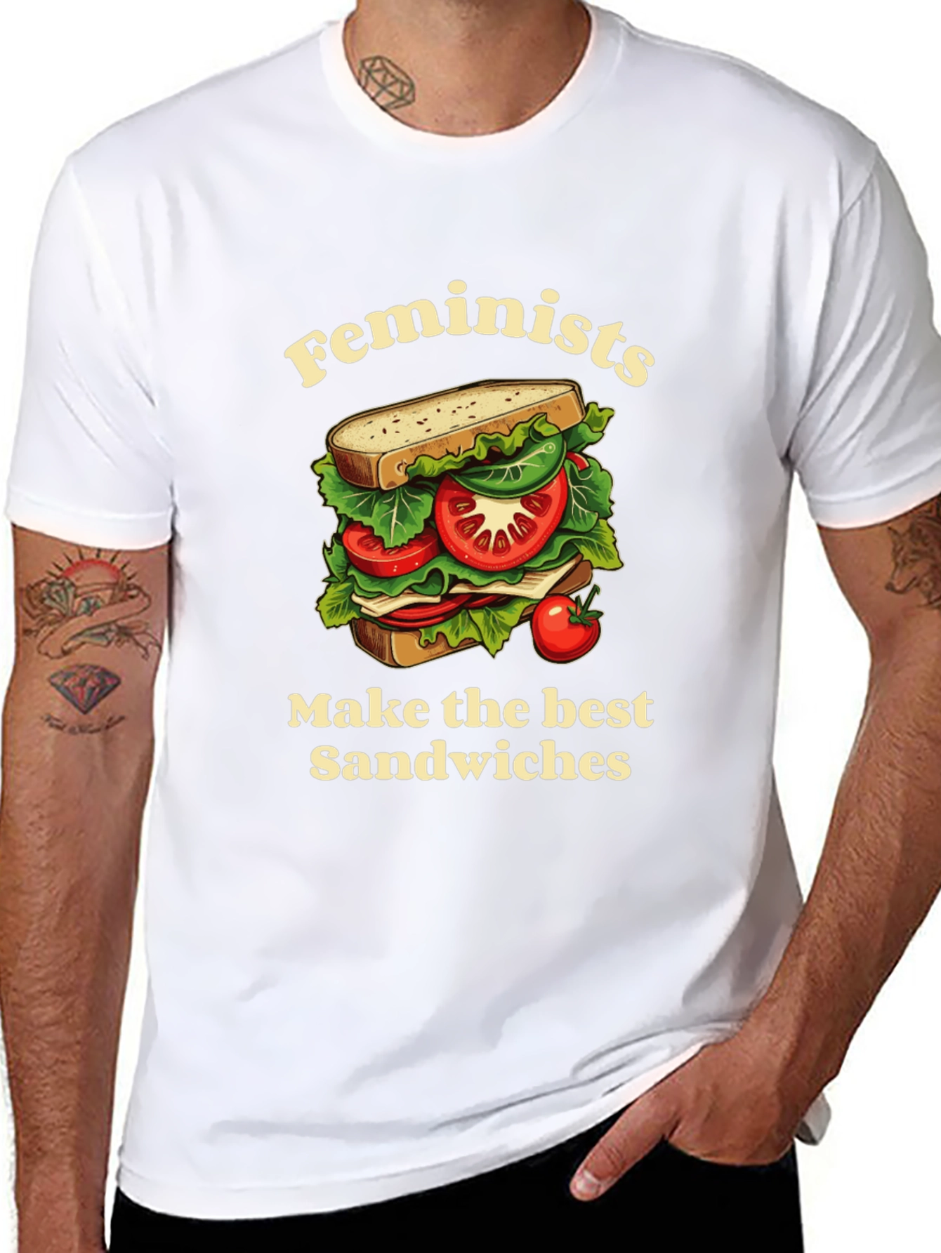 Feminist Sandwich T-Shirt - Funny Slogan Tee