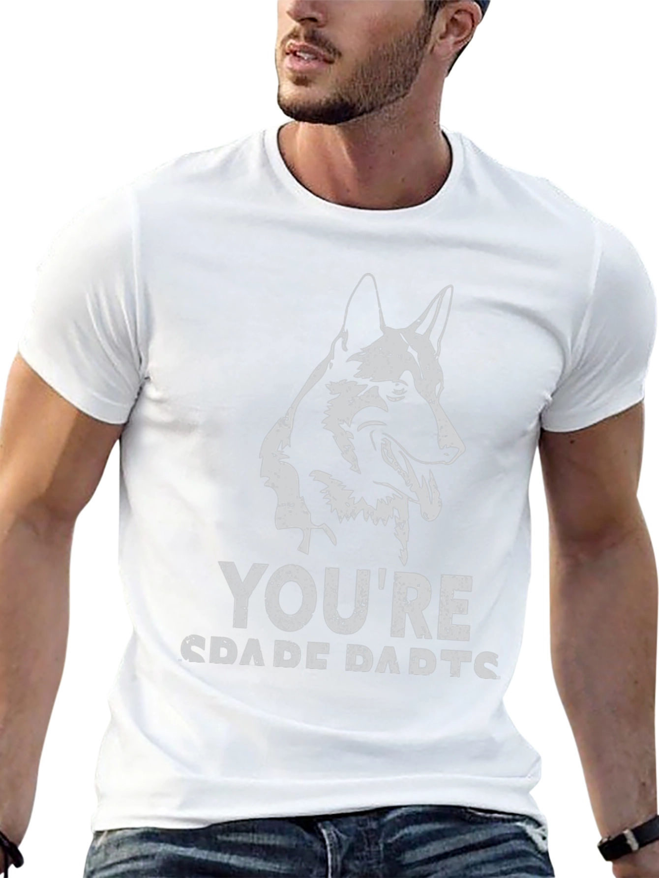 German Shepherd Dad Graphic Tee - Black
