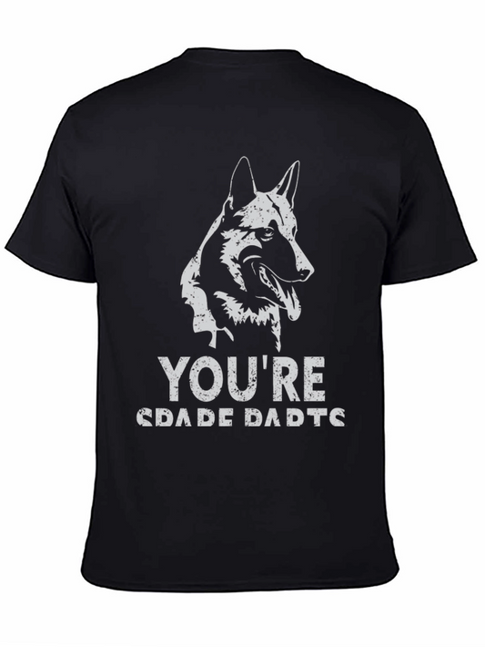 German Shepherd Dad Graphic Tee - Black