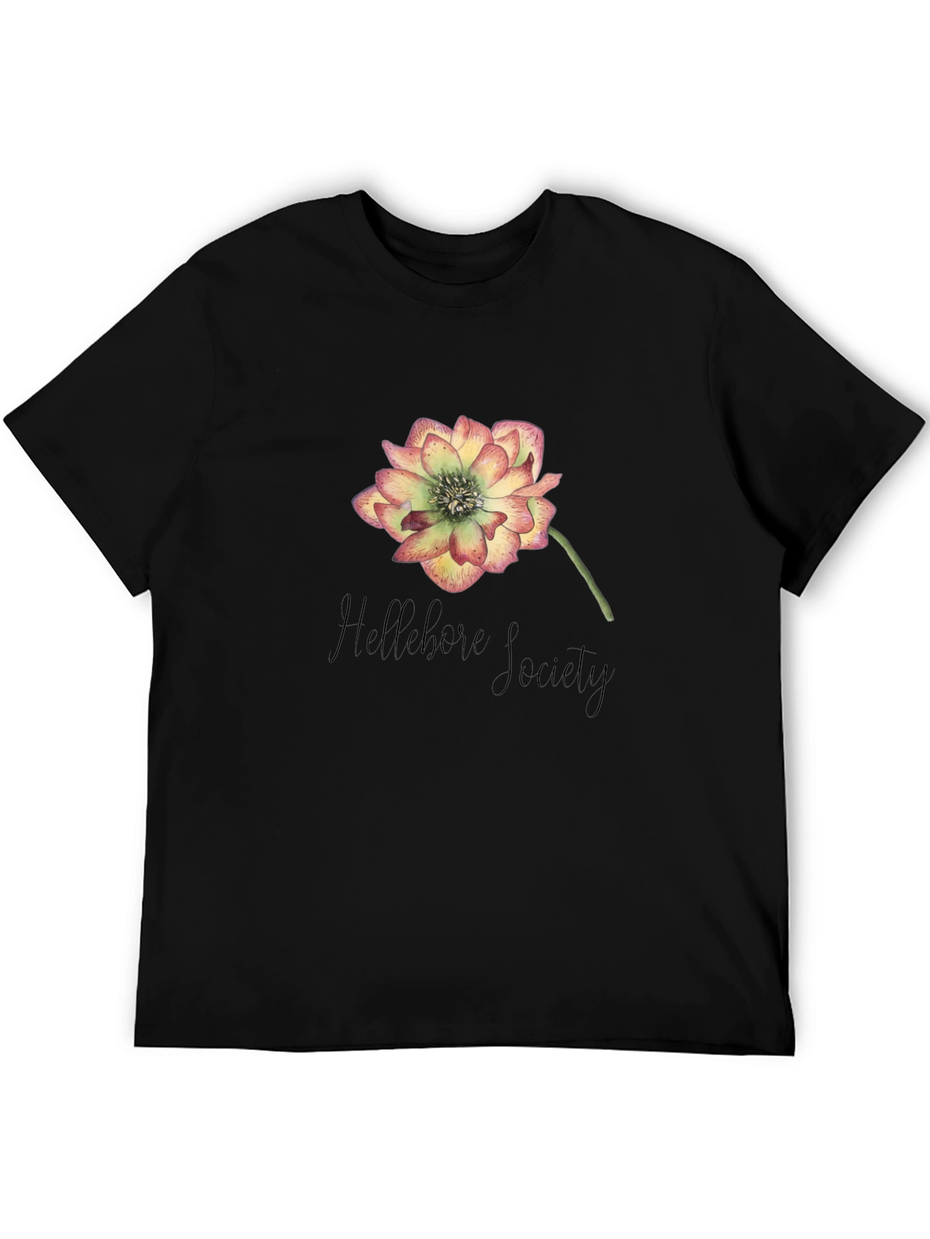 Hellebore Society Graphic T-Shirt - Black