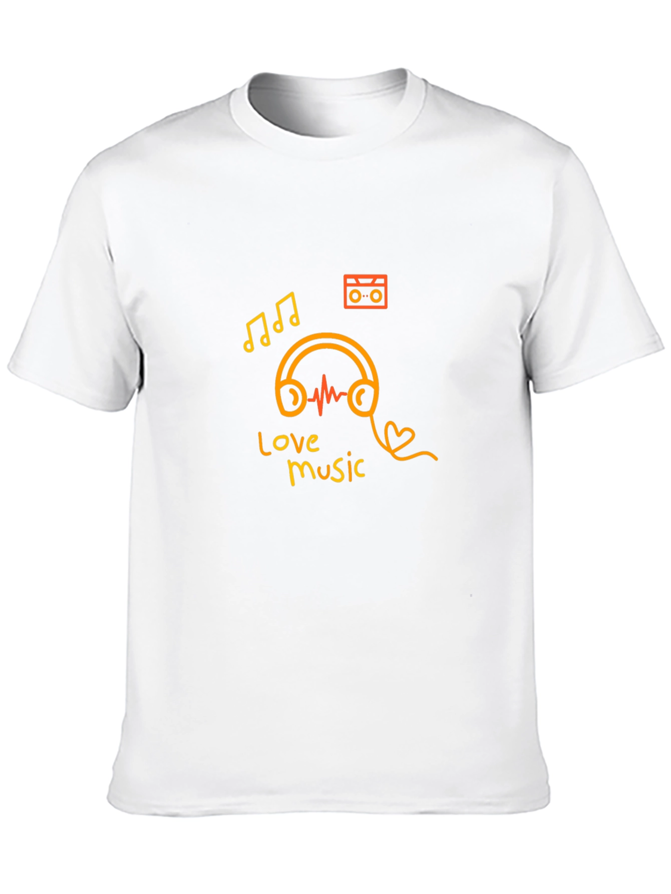Love Music Black Graphic Tee