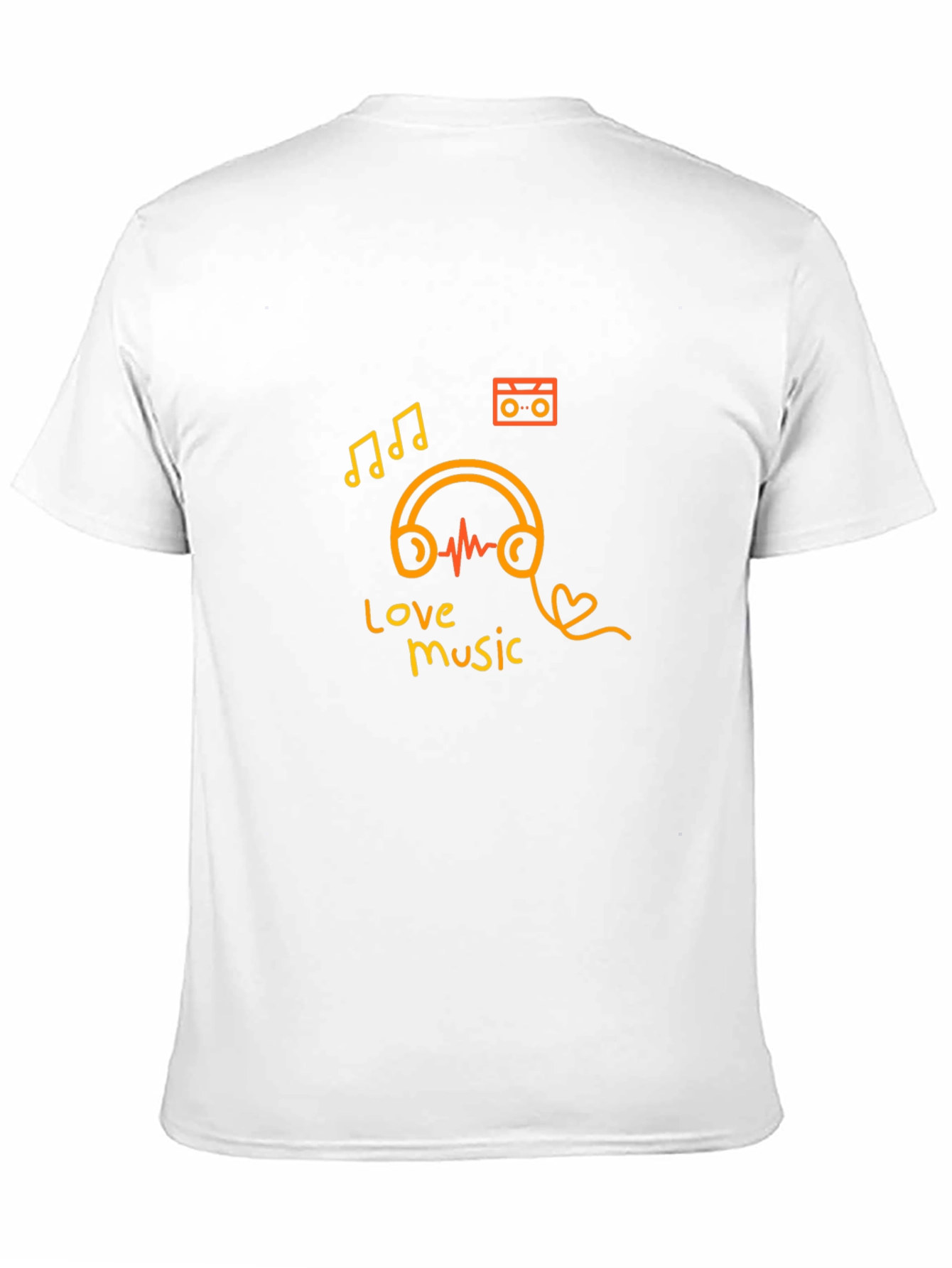 Love Music Black Graphic Tee