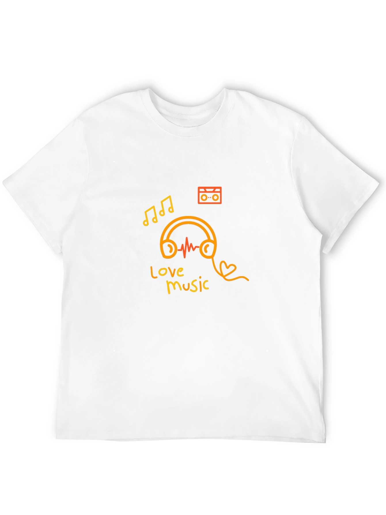 Love Music Black Graphic Tee