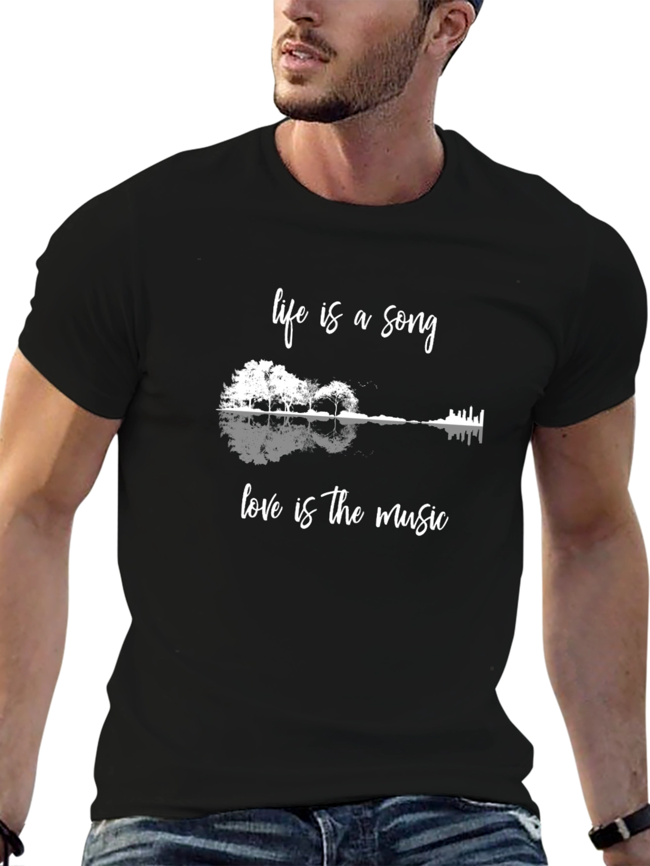 Life is a Song Black Graphic Tee