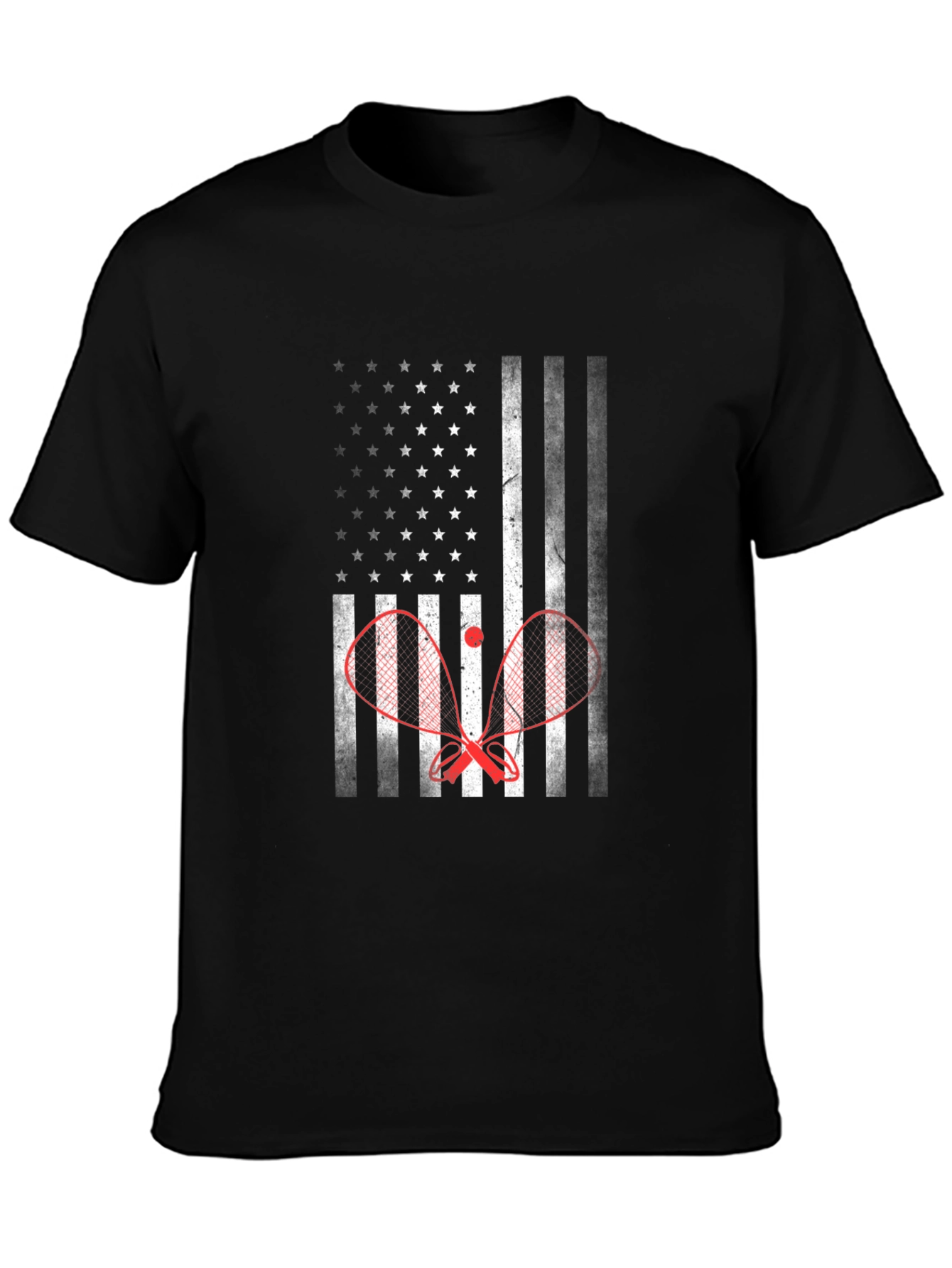 Tennis USA Flag Graphic Tee