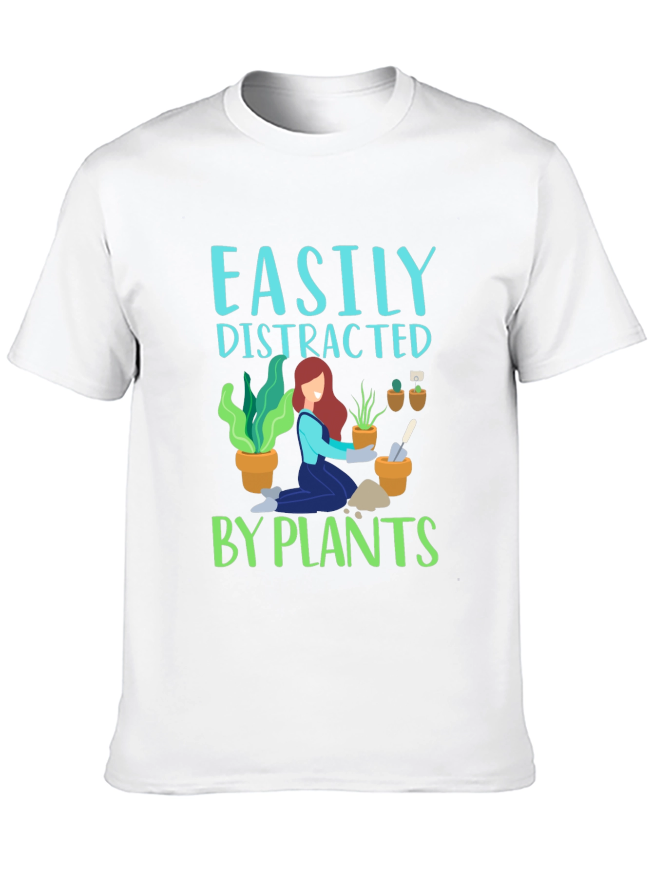 Easily Distracted by Plants Graphic T-Shirt