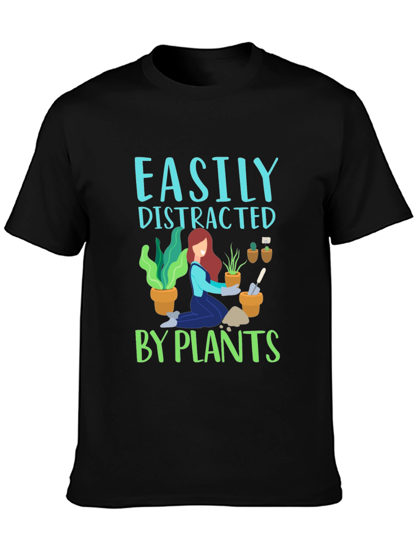 Easily Distracted by Plants Graphic T-Shirt