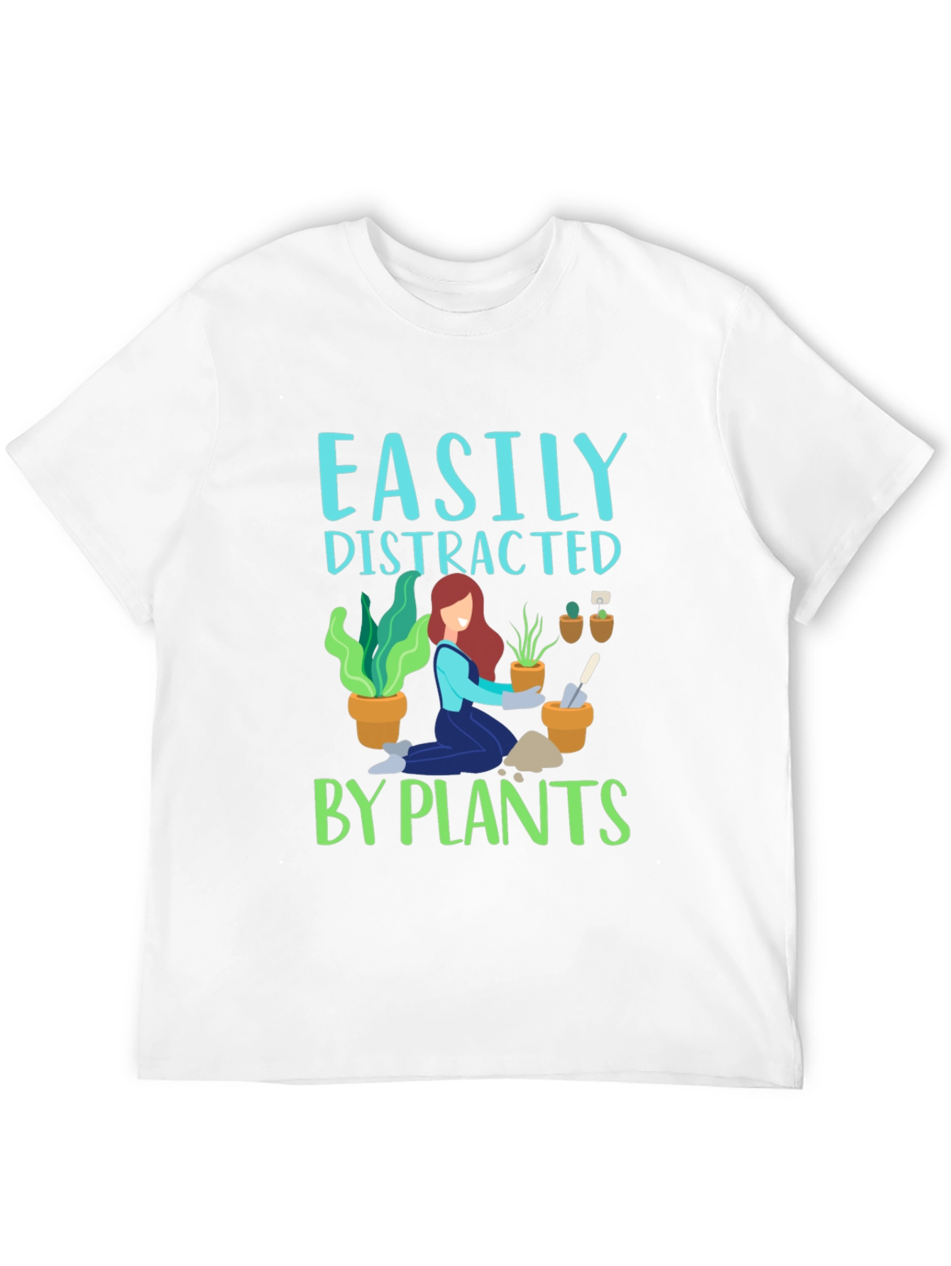 Easily Distracted by Plants Graphic T-Shirt