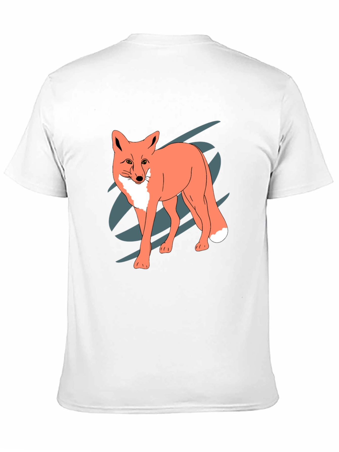 Cool Fox Graphic Black T-Shirt