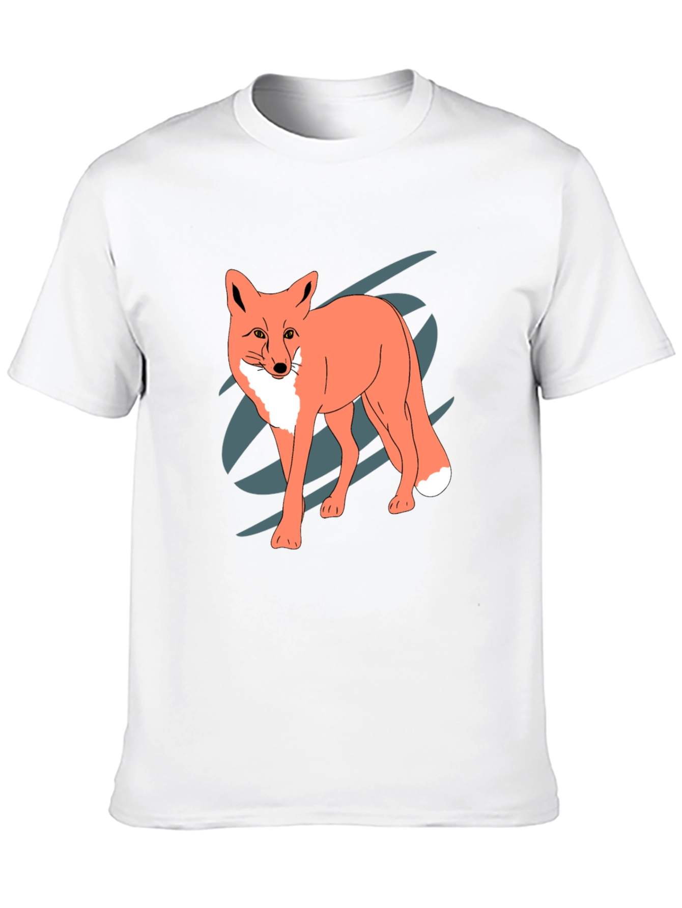 Cool Fox Graphic Black T-Shirt