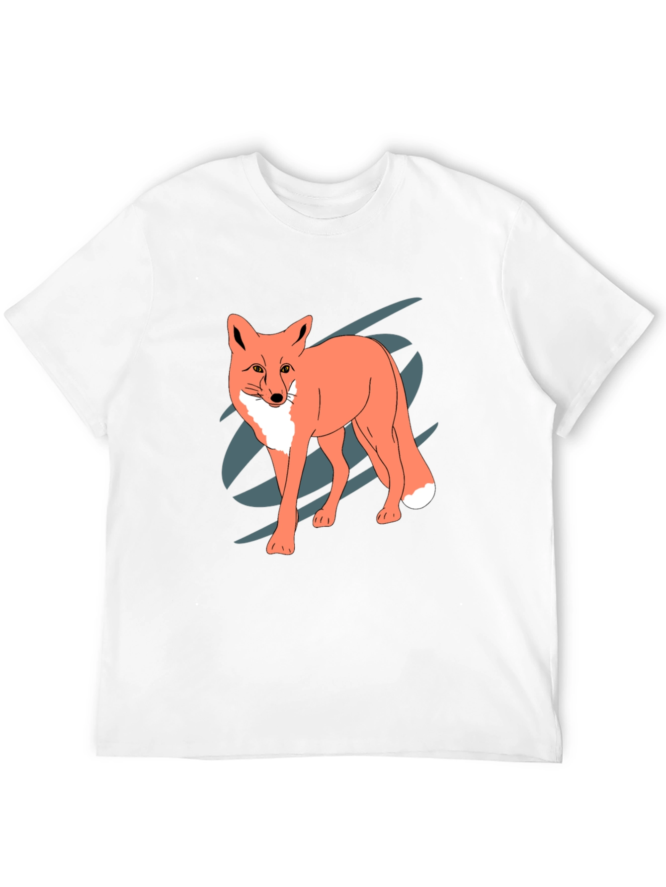 Cool Fox Graphic Black T-Shirt