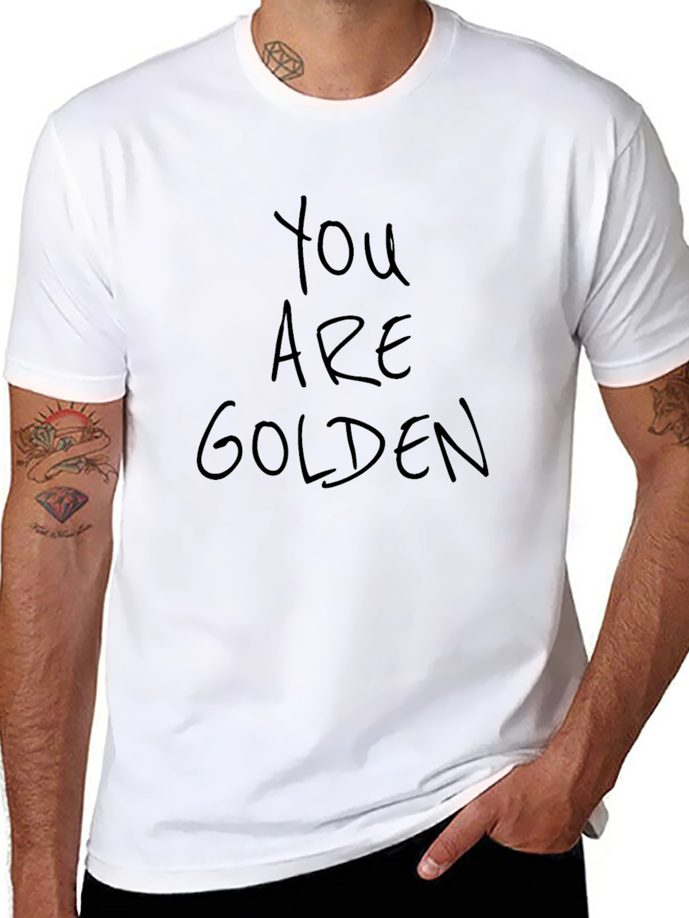 You Are Golden Black Graphic Tee