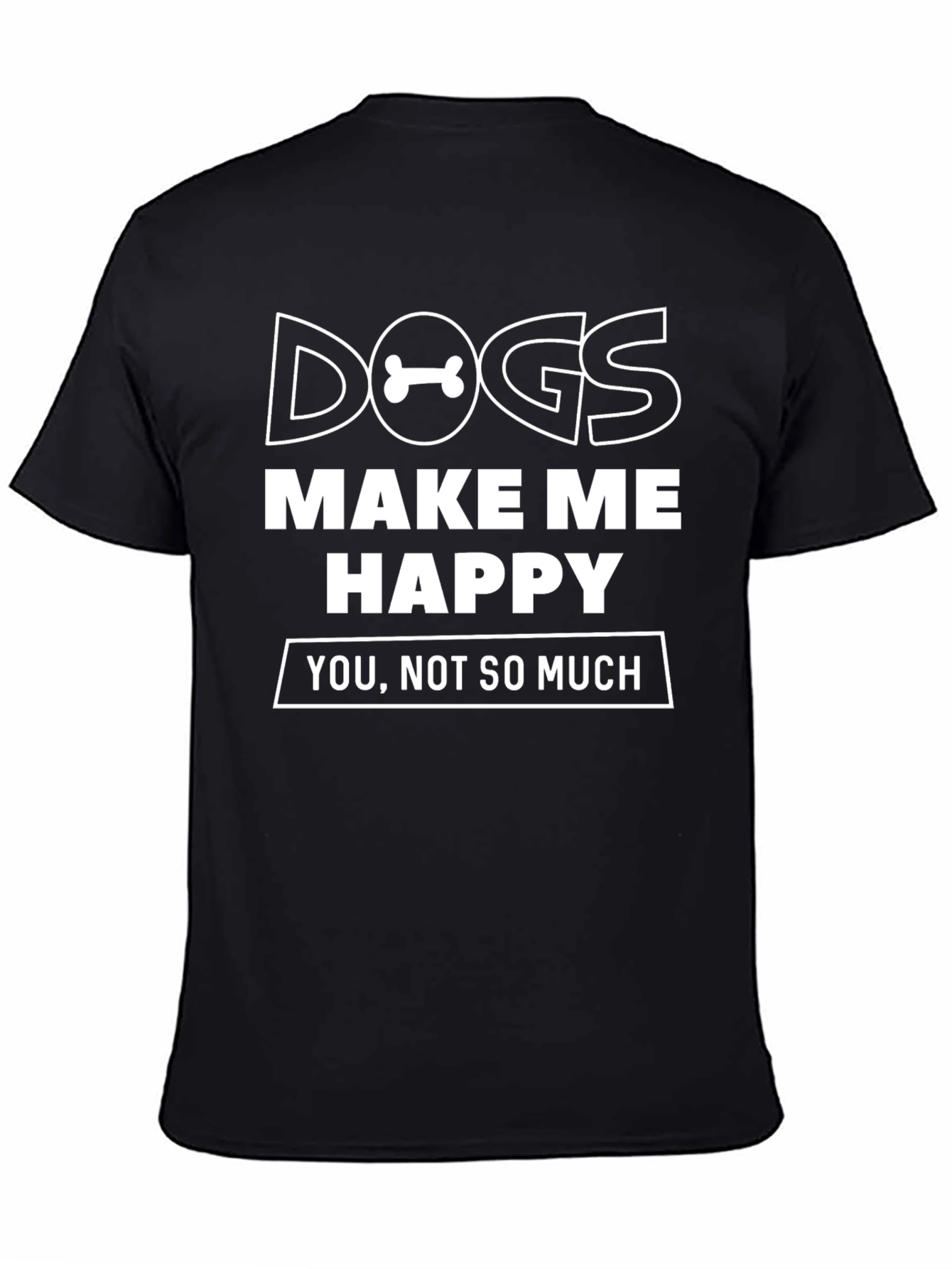 Dogs Make Me Happy Graphic Tee
