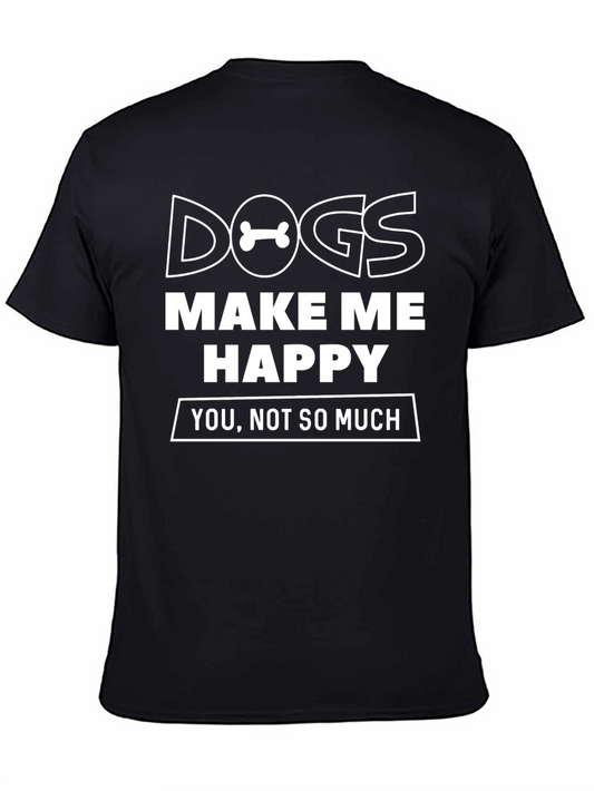 Dogs Make Me Happy Graphic Tee