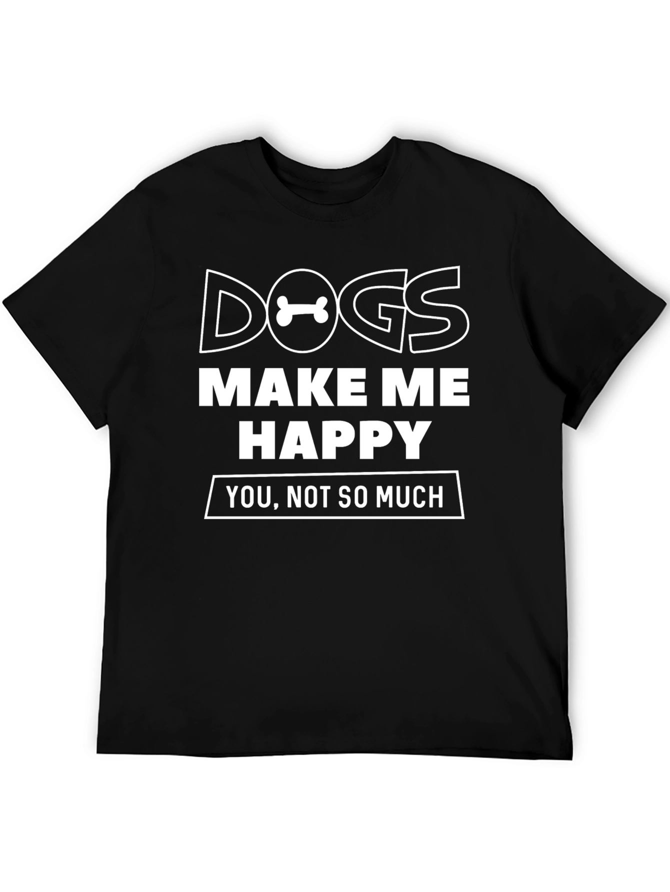 Dogs Make Me Happy Graphic Tee