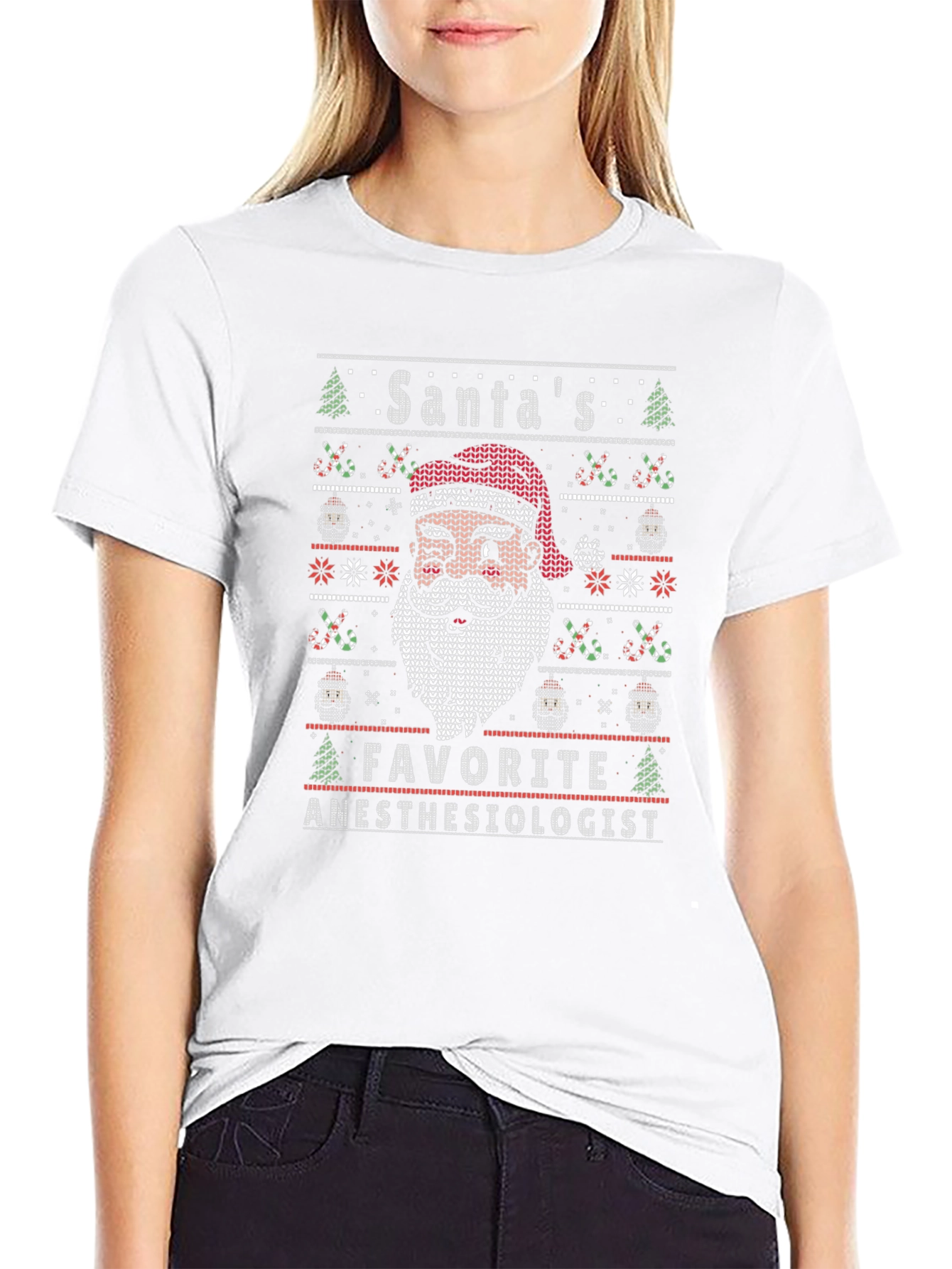 Santas Favorite Anesthesiologist T-Shirt Ugly Xmas Sweater