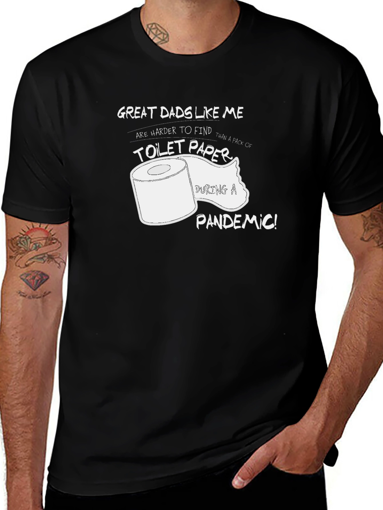 Funny Great Dad Toilet Paper Pandemic T-Shirt