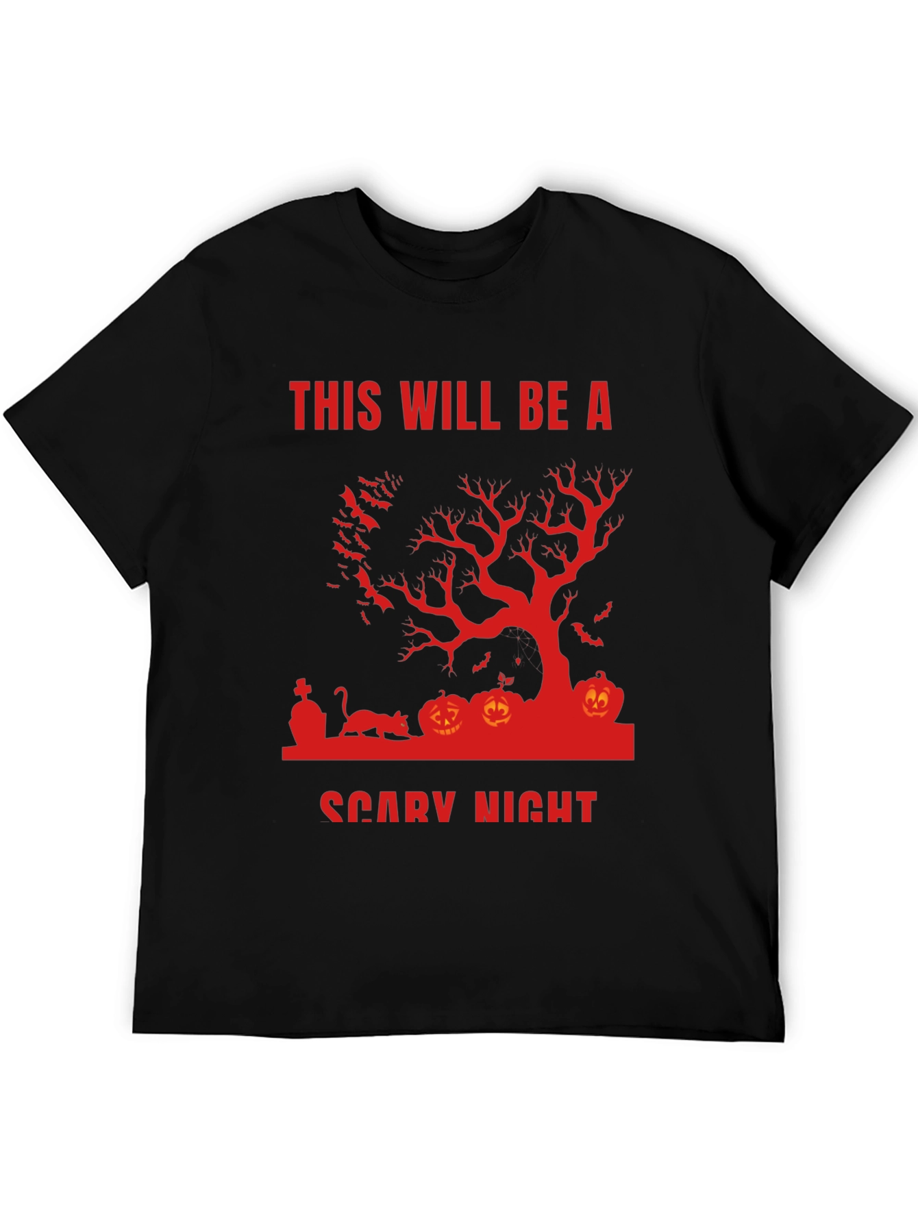 Halloween Scary Night Graphic T-Shirt