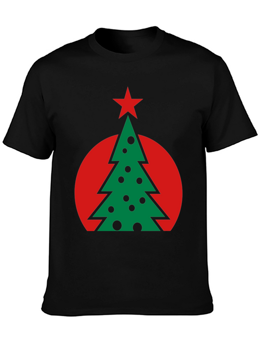 Festive Christmas Tree Graphic Tee - Holiday Style