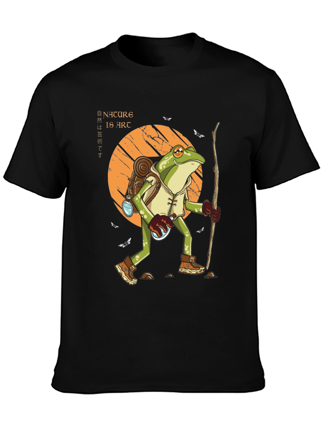 Nature Is Art Frog Hiking T-Shirt