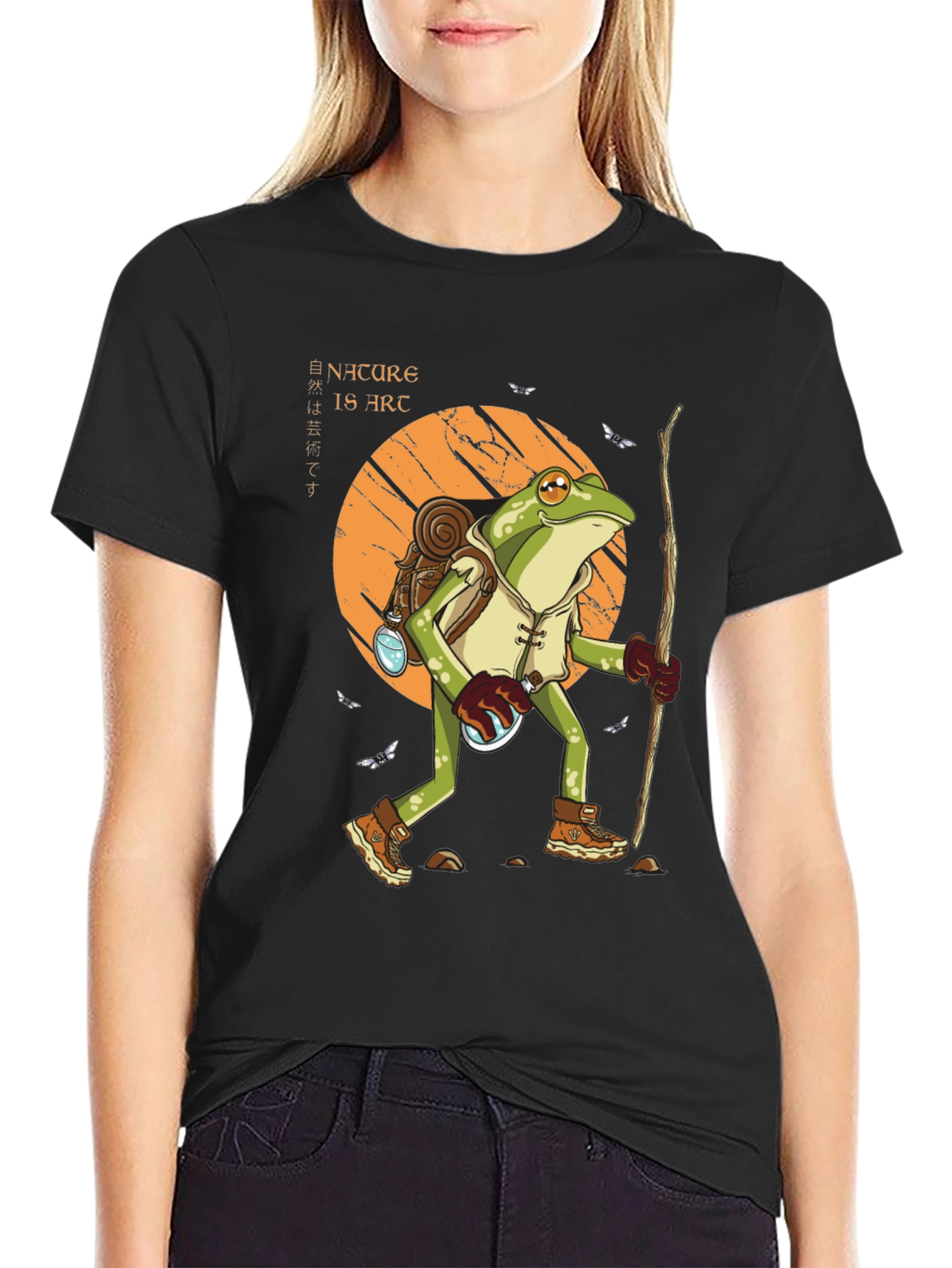 Nature Is Art Frog Hiking T-Shirt