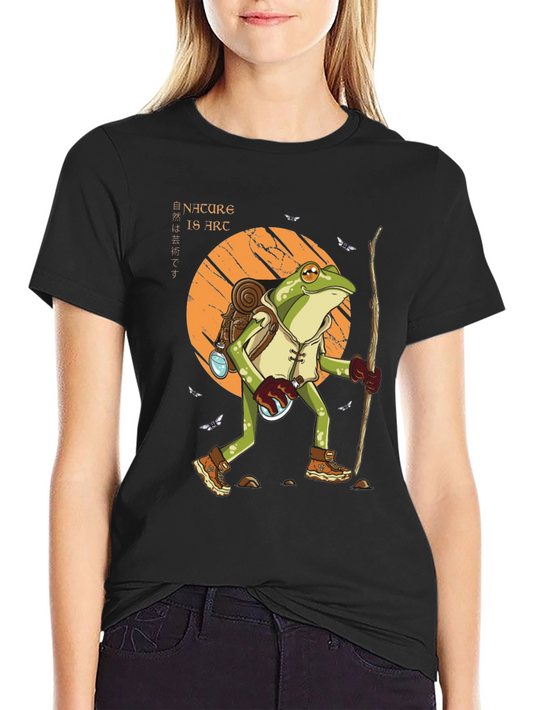 Nature Is Art Frog Hiking T-Shirt