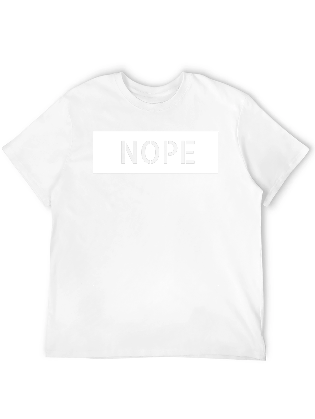 Nope T-Shirt - Casual Graphic Tee
