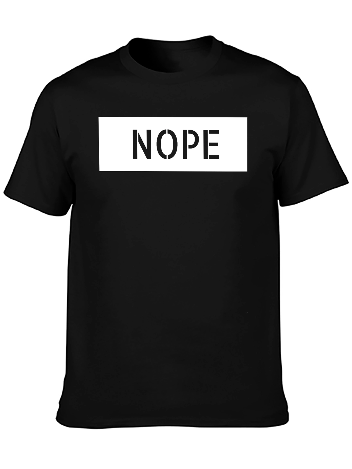 Nope T-Shirt - Casual Graphic Tee