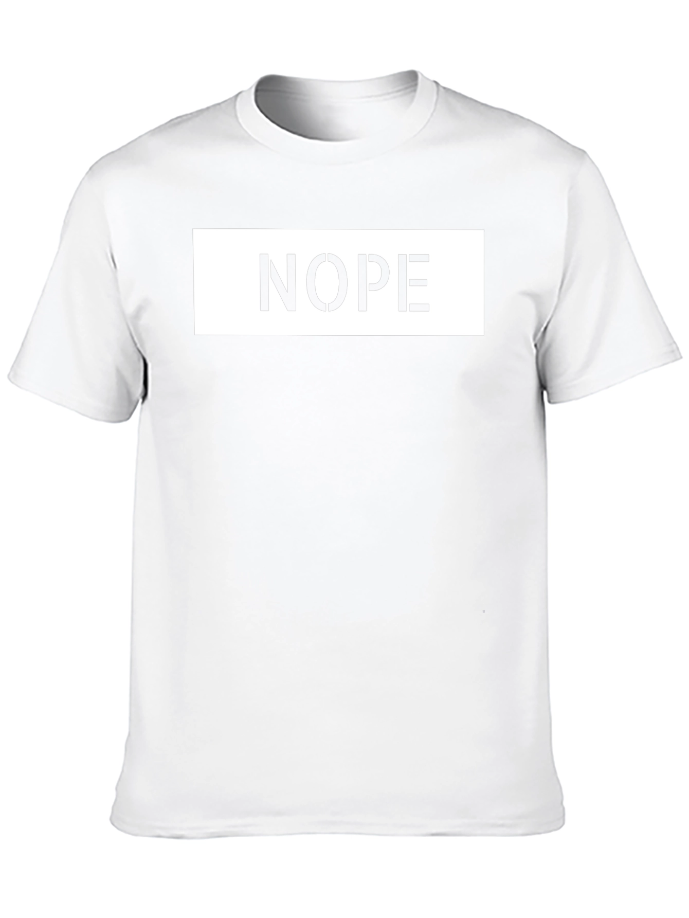 Nope T-Shirt - Casual Graphic Tee