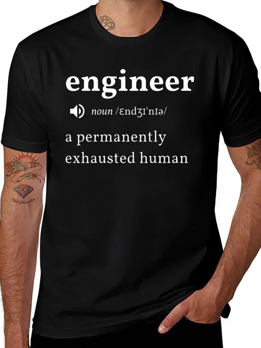 Engineer Definition Graphic T-Shirt - Funny & Comfy