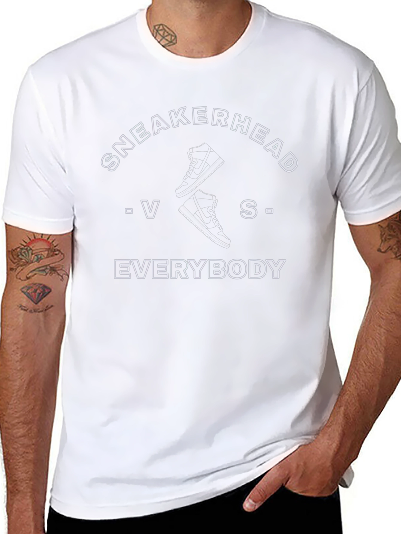 Sneakerhead VS Everybody Black Tee