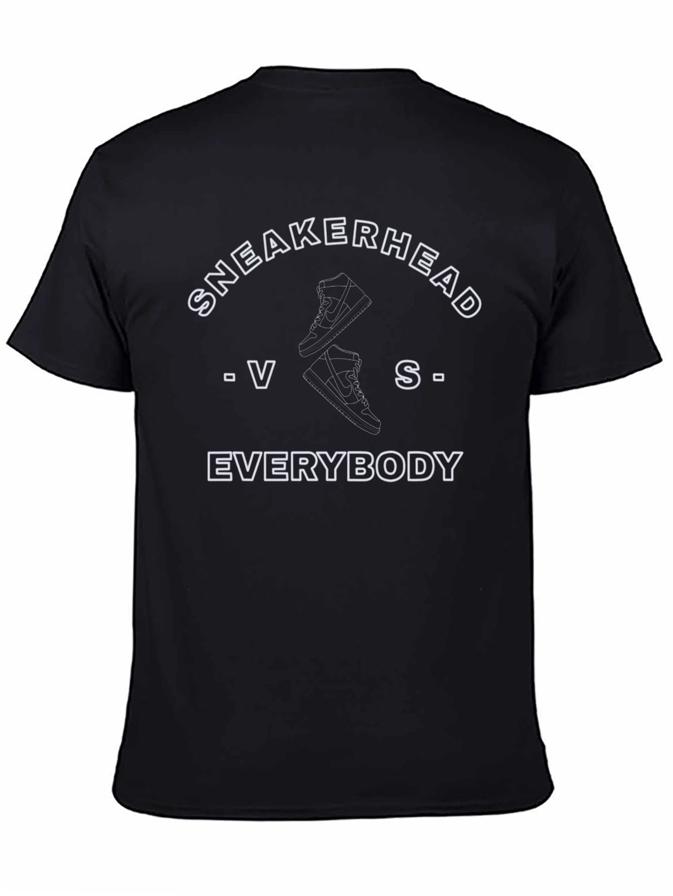 Sneakerhead VS Everybody Black Tee