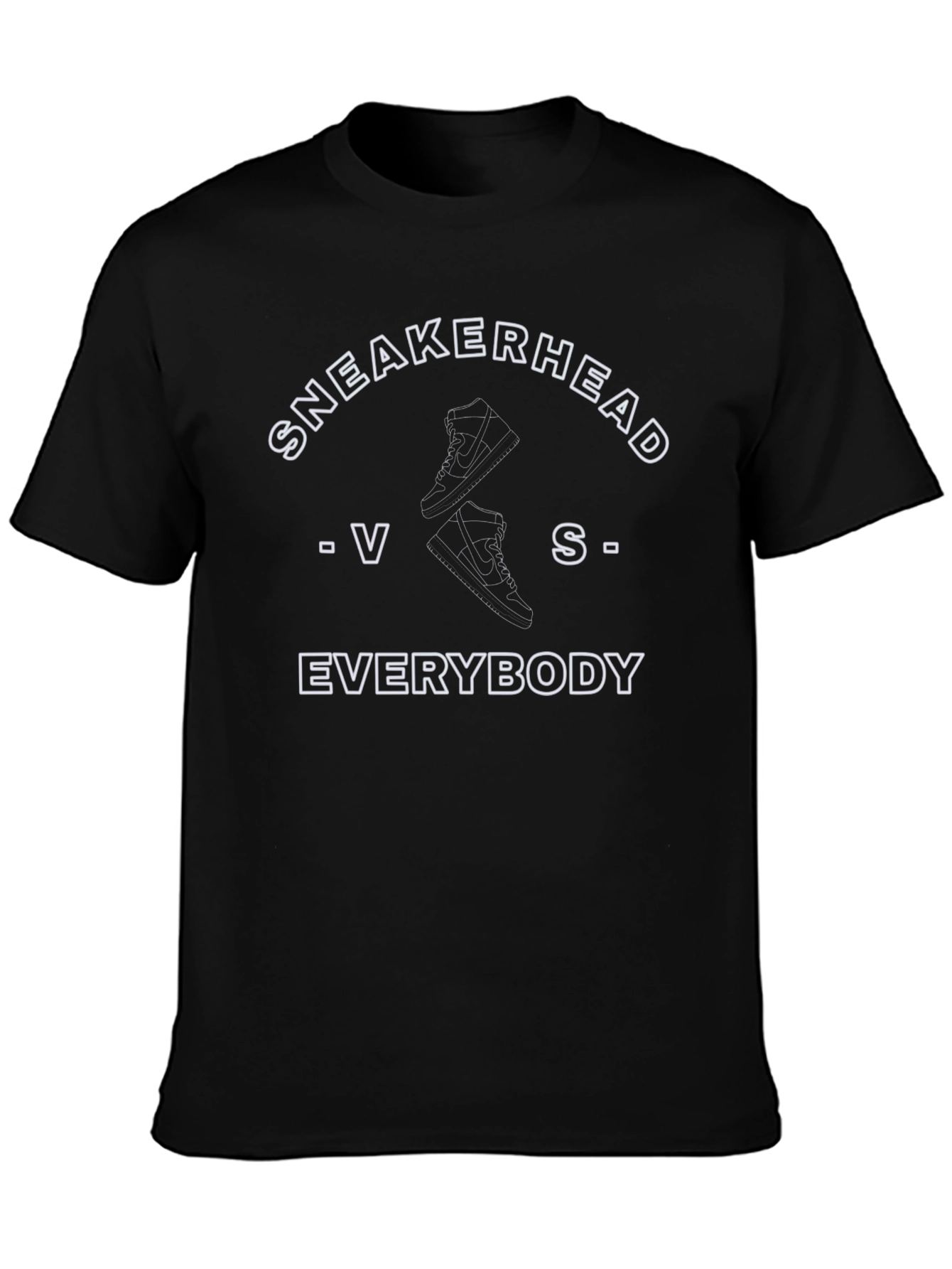 Sneakerhead VS Everybody Black Tee