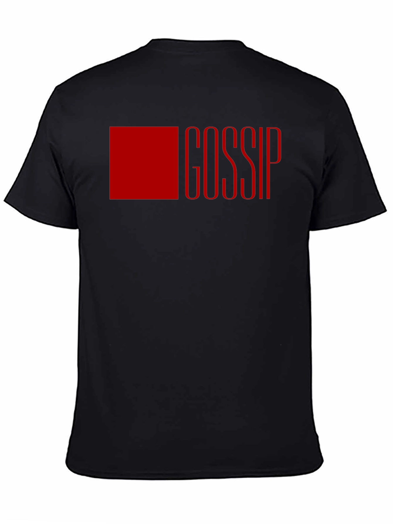 Gossip Graphic Tee - Bold & Trendy Black T-Shirt