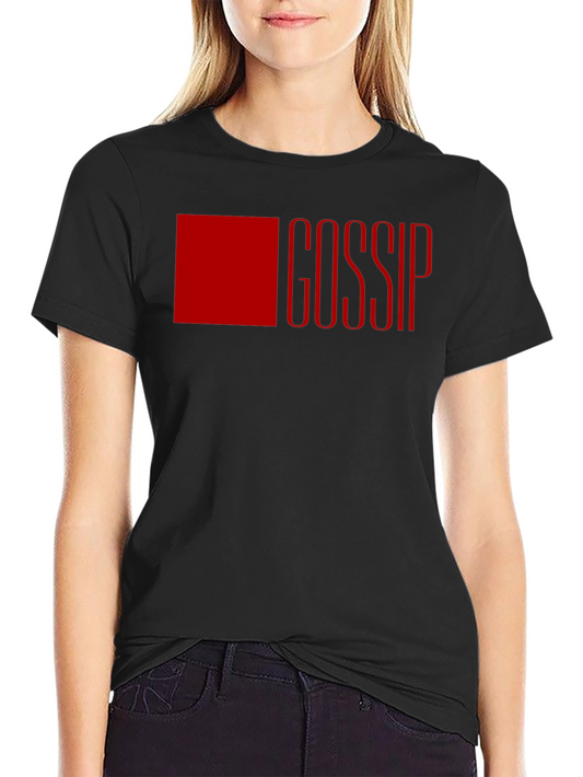Gossip Graphic Tee - Bold & Trendy Black T-Shirt